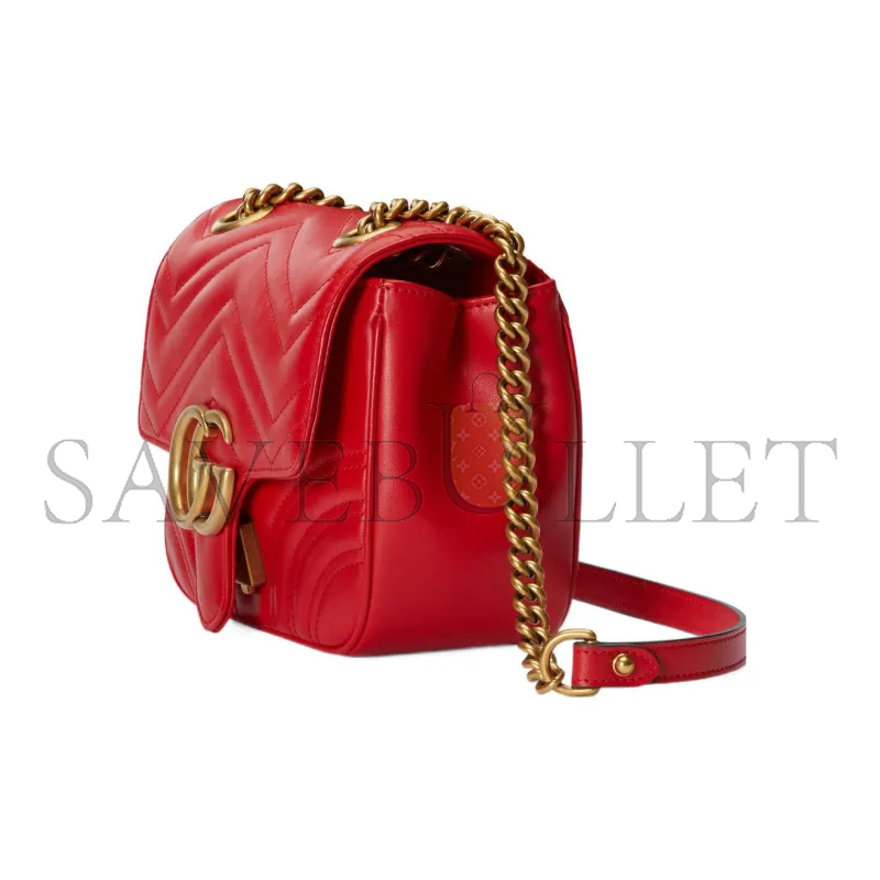 GUCCI GG MARMONT MINI SHOULDER BAG 739682 (18*15*8cm)